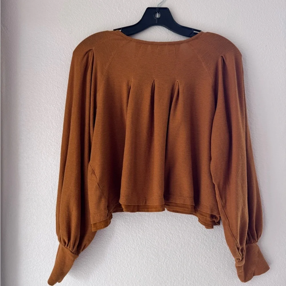 Women’s Free People Billie Ribbed Knit Long Sleeve Top Size Medium